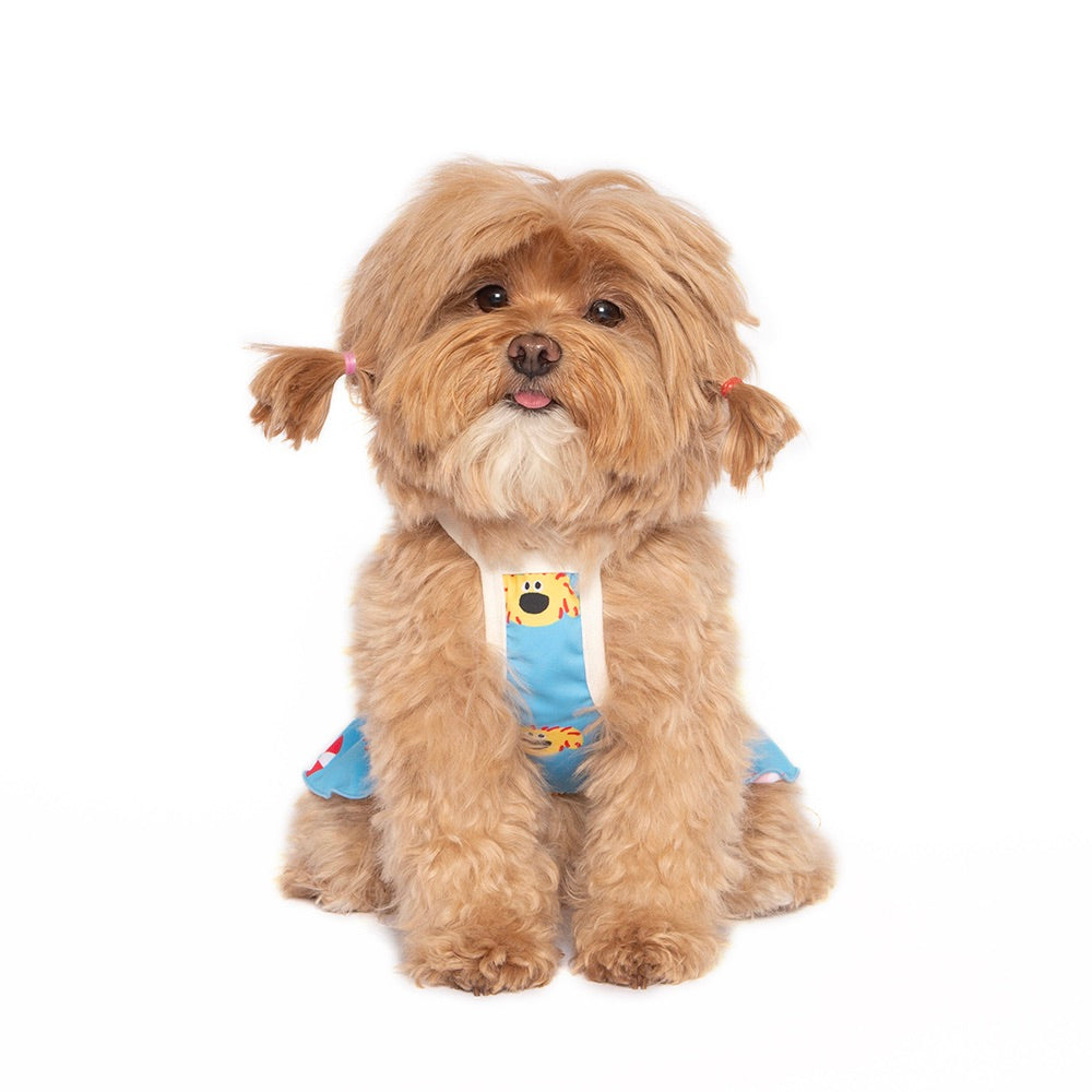 即納【noonoosoom】Noonoo buddy FAN dress（Sky）
