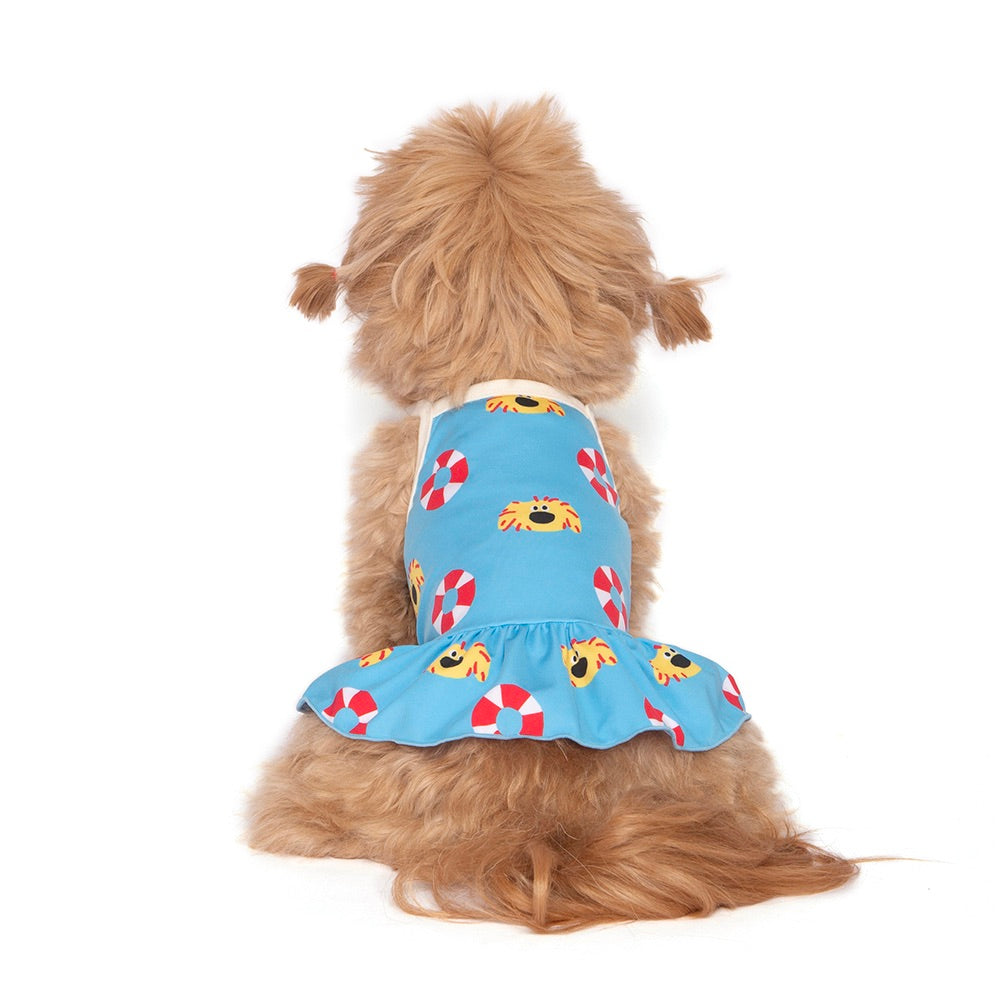 即納【noonoosoom】Noonoo buddy FAN dress（Sky）