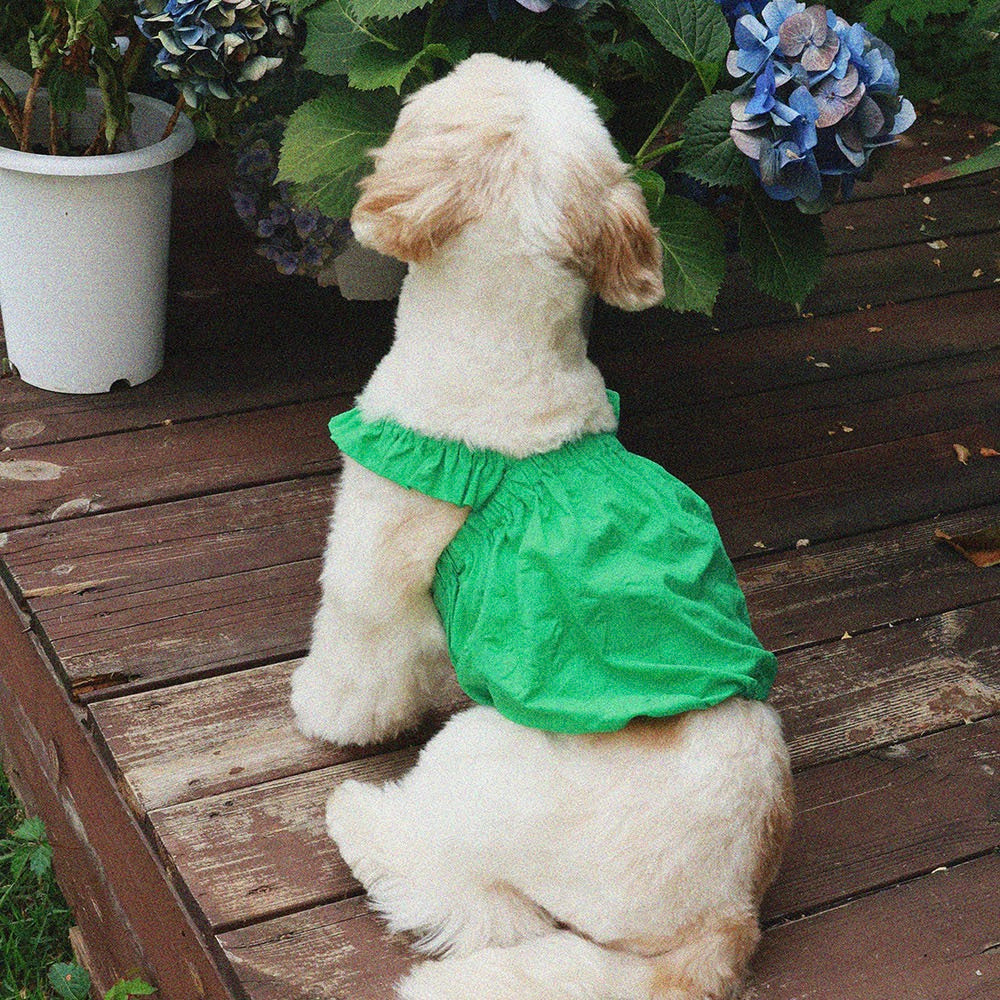 即納【noonoosoom】Dots baloon top（Green）