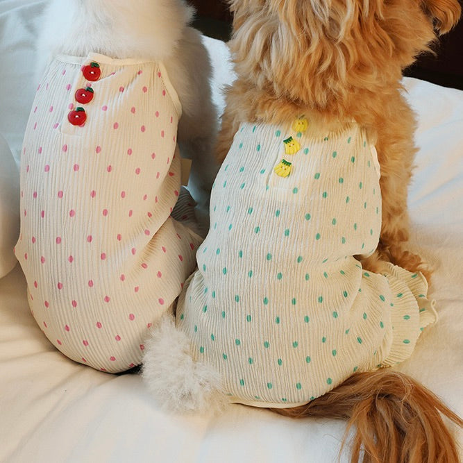 即納【noonoosoom】Fruit button wrinkle all in one（Mint Banana）