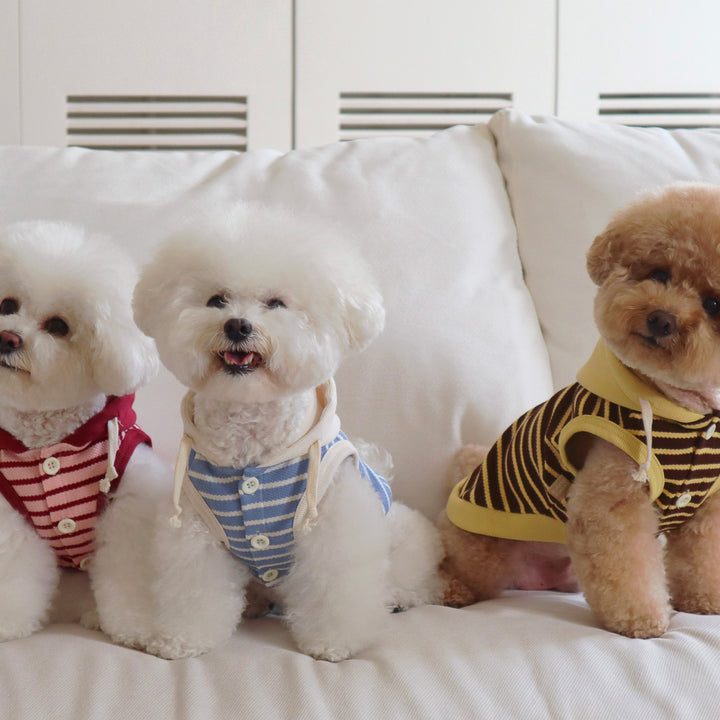 即納【DURANG RURANG】Nutty Hoodie Vest（Mocha Yellow）