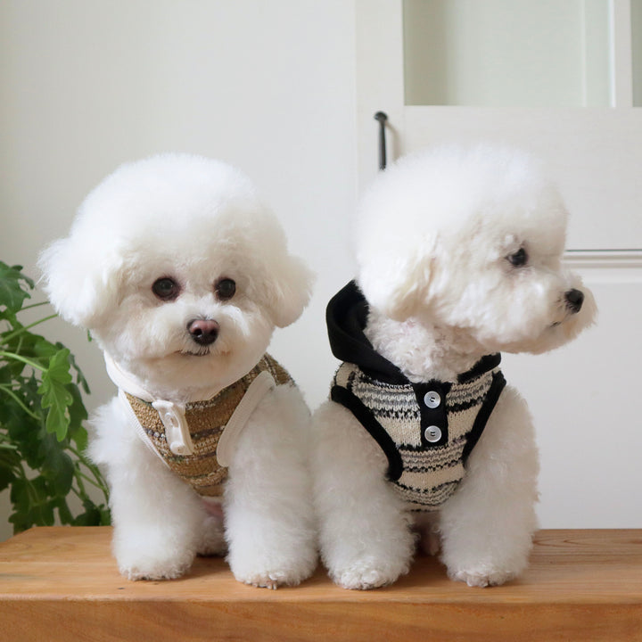 ※予約販売【DURANG RURANG】Snow Boucle Knit（Cream Black）