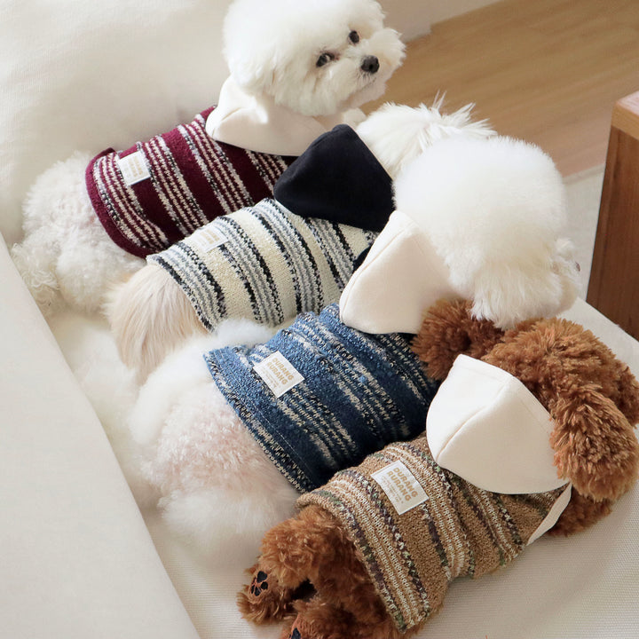 ※予約販売【DURANG RURANG】Snow Boucle Knit（Cream Black）