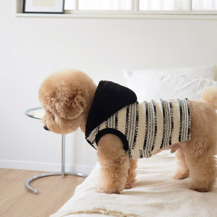 ※予約販売【DURANG RURANG】Snow Boucle Knit（Cream Black）