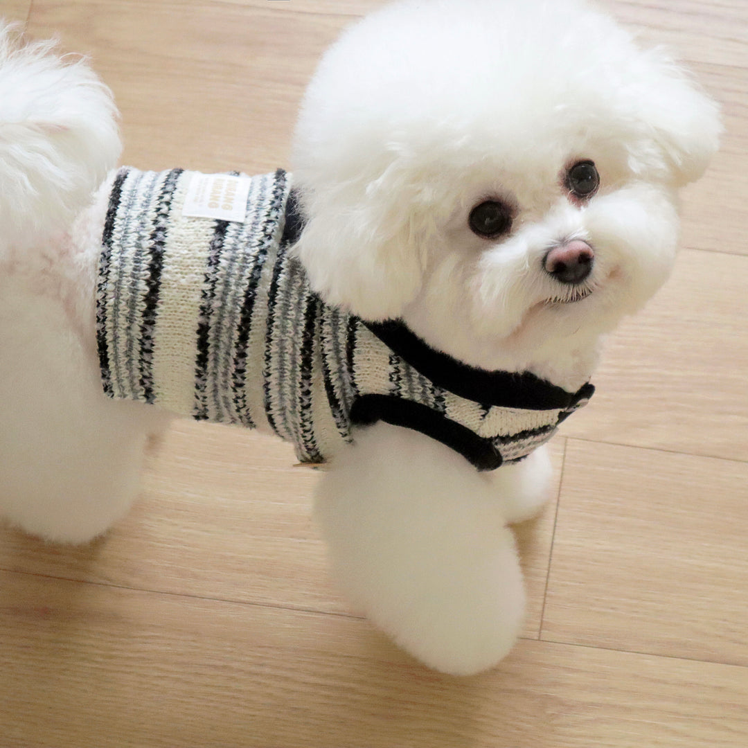 ※予約販売【DURANG RURANG】Snow Boucle Knit（Cream Black）