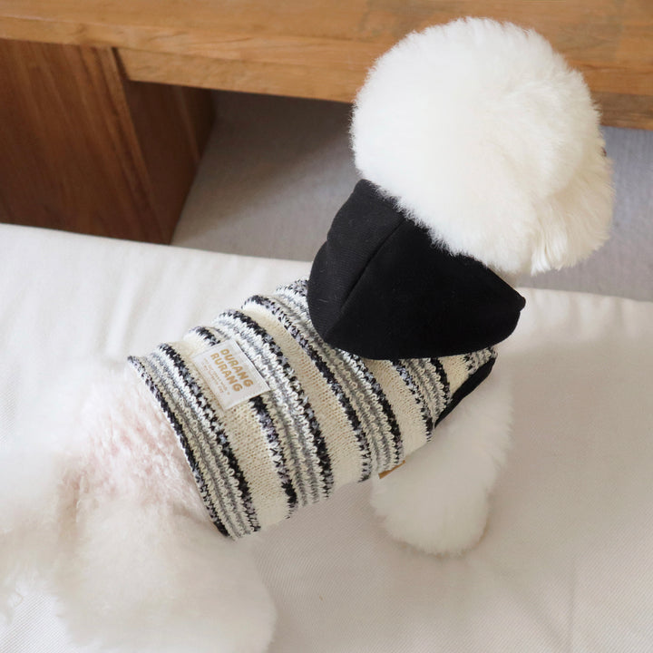 ※予約販売【DURANG RURANG】Snow Boucle Knit（Cream Black）