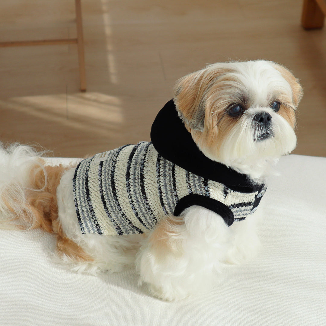 ※予約販売【DURANG RURANG】Snow Boucle Knit（Cream Black）