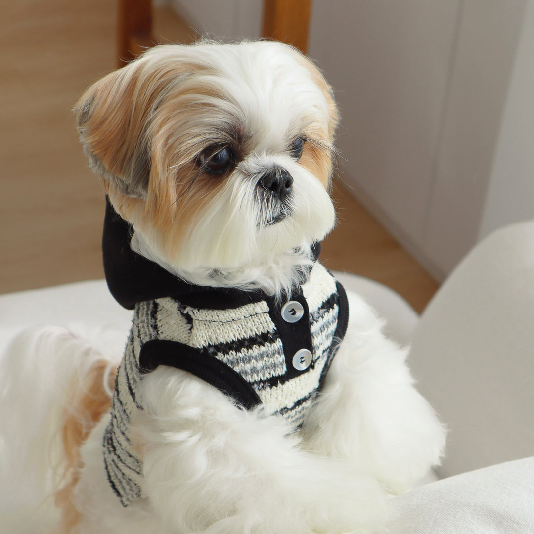 ※予約販売【DURANG RURANG】Snow Boucle Knit（Cream Black）