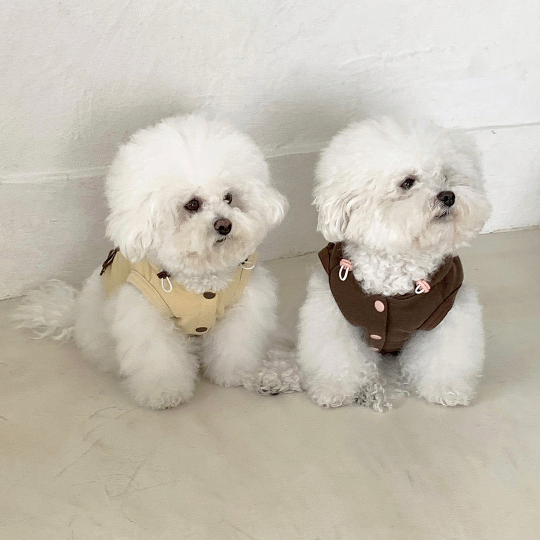 ※予約販売【DURANG RURANG】Ribbon Hoodie Jacket（Choco Brown）