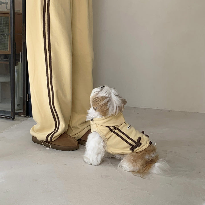 ※予約販売【DURANG RURANG】Ribbon Hoodie Jacket（Butter Yellow）