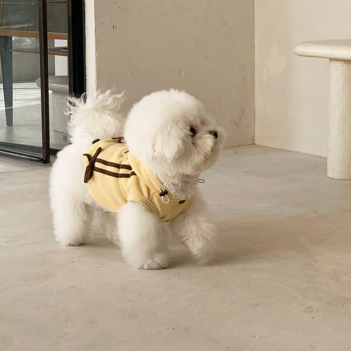 ※予約販売【DURANG RURANG】Ribbon Hoodie Jacket（Butter Yellow）