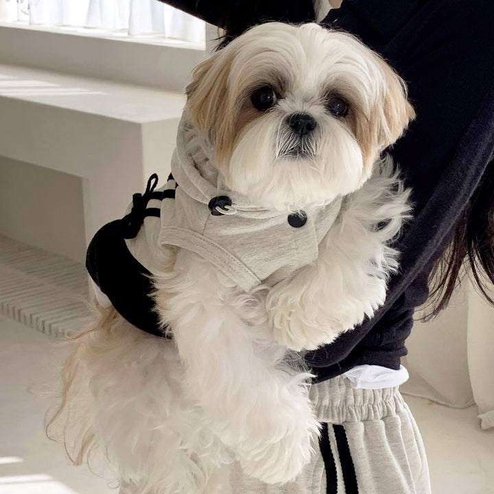 ※予約販売【DURANG RURANG】Ribbon Hoodie Jacket（Melange Gray）