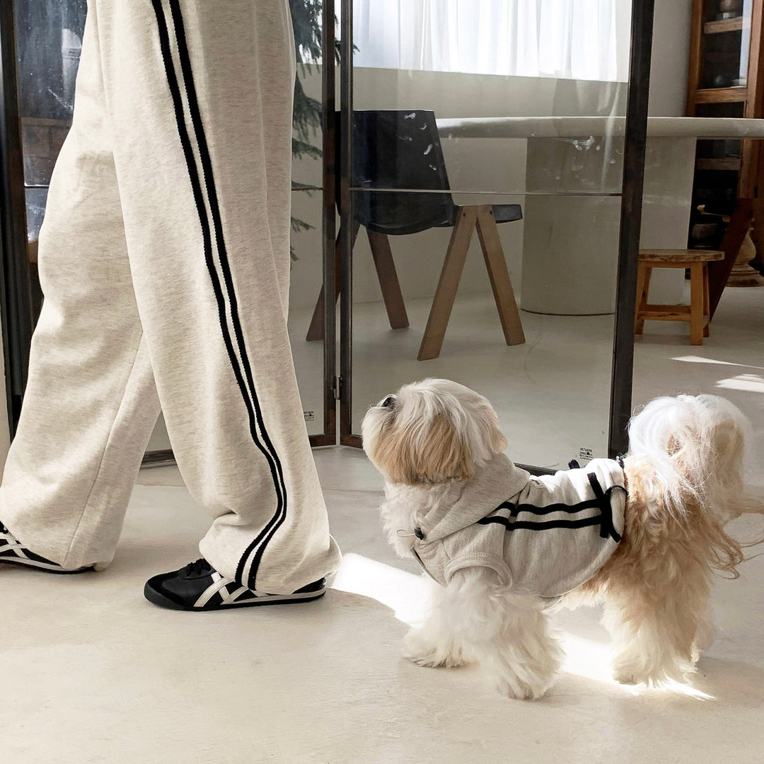 ※予約販売【DURANG RURANG】Ribbon Hoodie Jacket（Melange Gray）