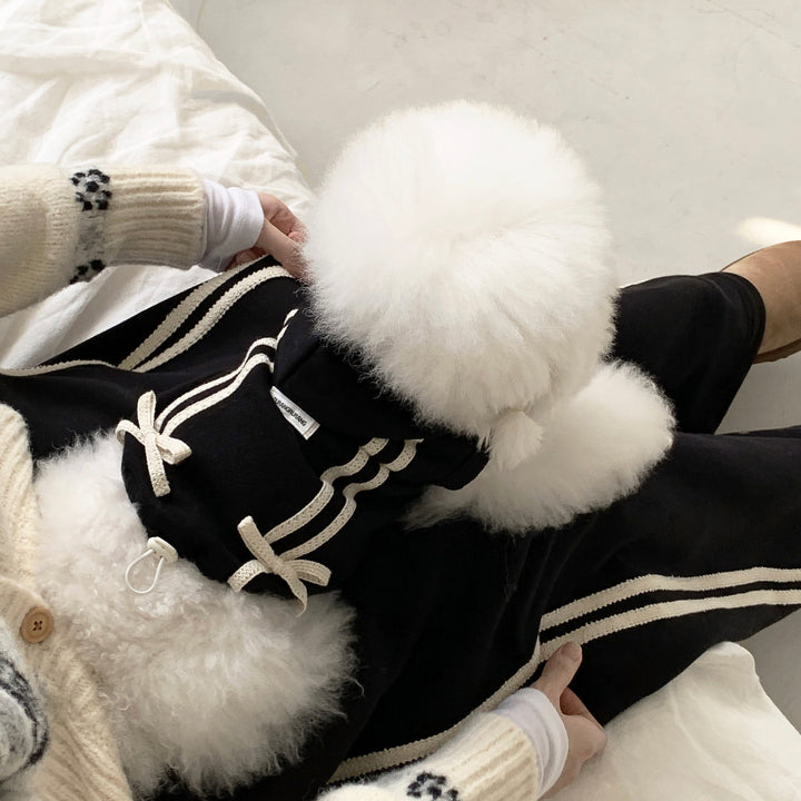 ※予約販売【DURANG RURANG】Ribbon Hoodie Jacket（Black）