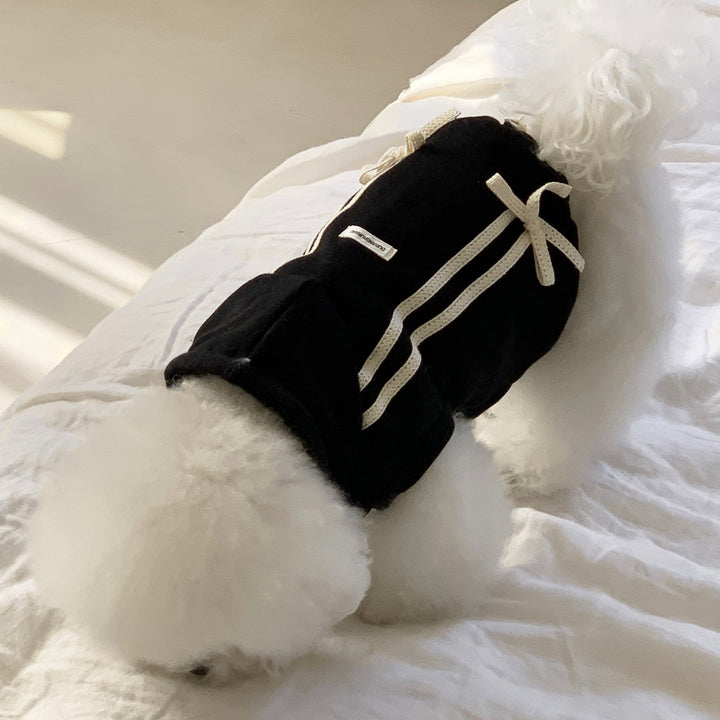 ※予約販売【DURANG RURANG】Ribbon Hoodie Jacket（Black）