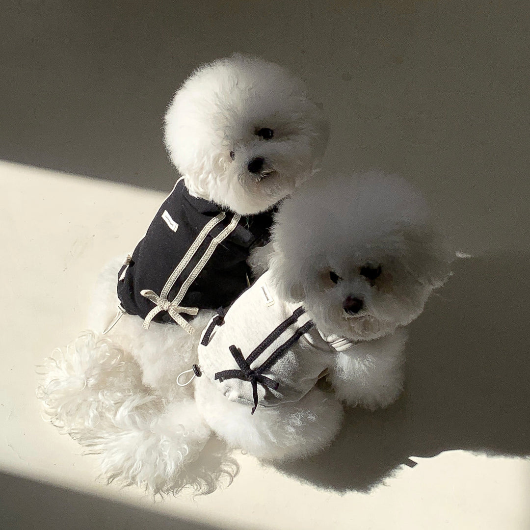 ※予約販売【DURANG RURANG】Ribbon Hoodie Jacket（Black）