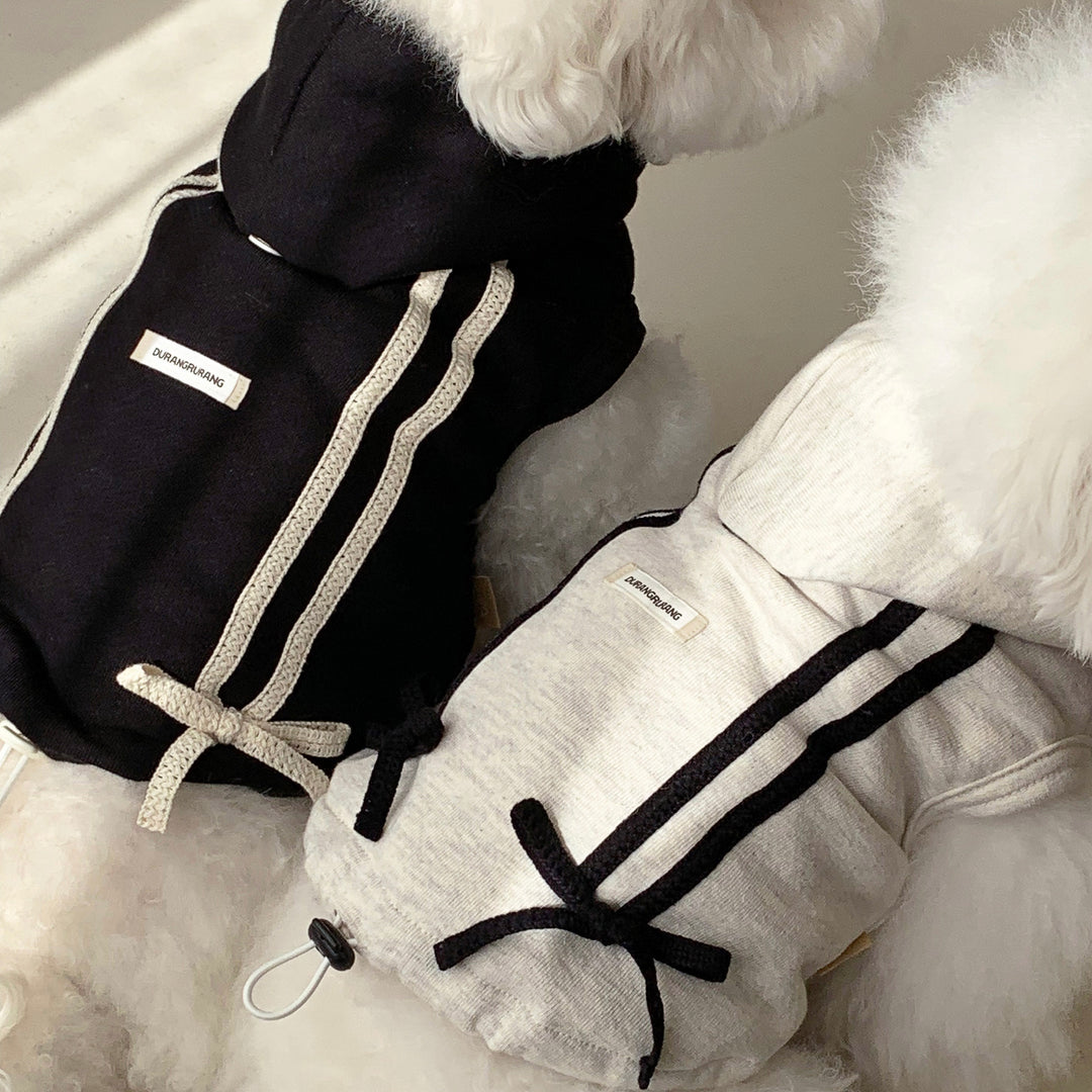 ※予約販売【DURANG RURANG】Ribbon Hoodie Jacket（Black）