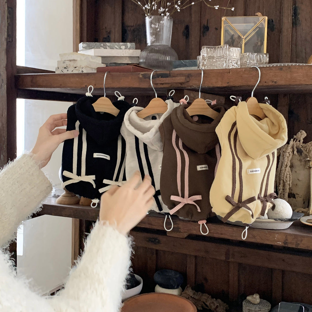 ※予約販売【DURANG RURANG】Ribbon Hoodie Jacket（Black）