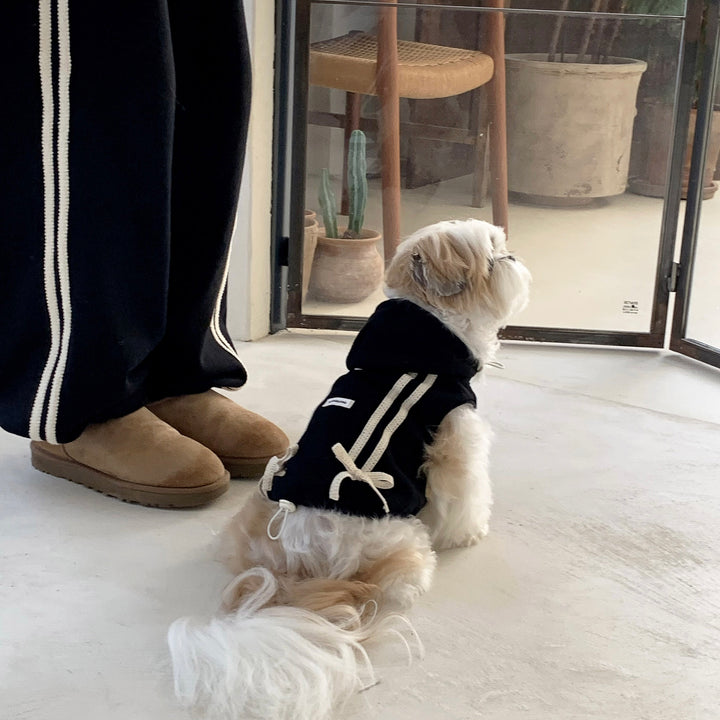 ※予約販売【DURANG RURANG】Ribbon Hoodie Jacket（Black）