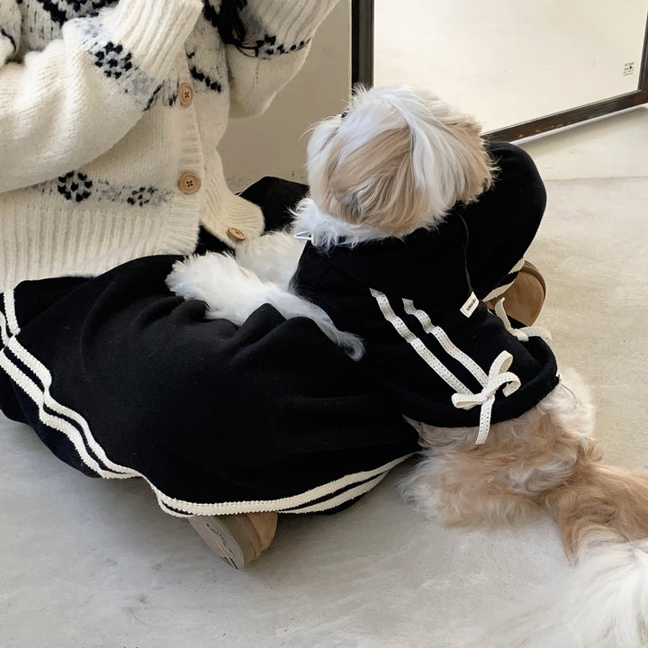 ※予約販売【DURANG RURANG】Ribbon Hoodie Jacket（Black）