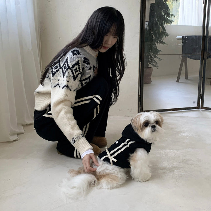 ※予約販売【DURANG RURANG】Ribbon Hoodie Jacket（Black）