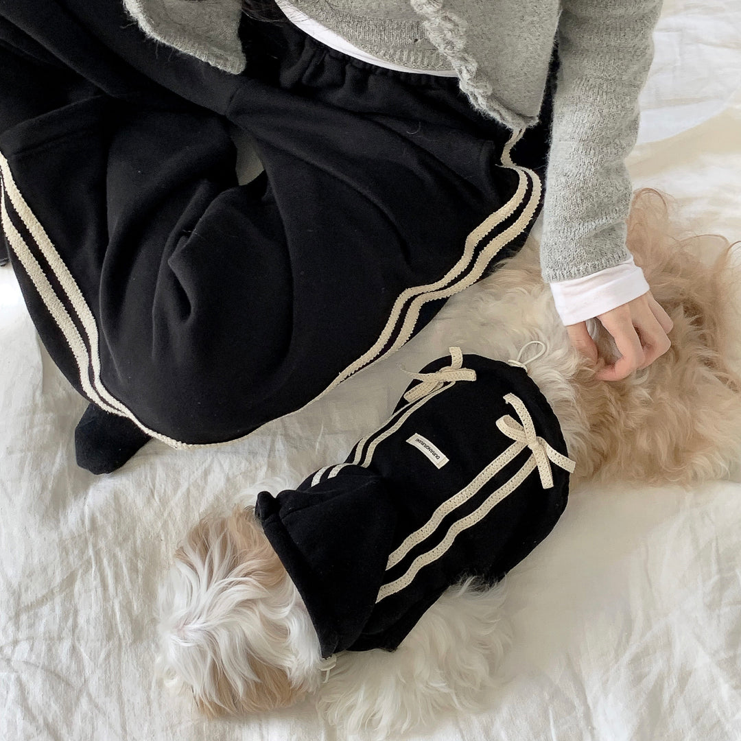 ※予約販売【DURANG RURANG】Ribbon Hoodie Jacket（Black）