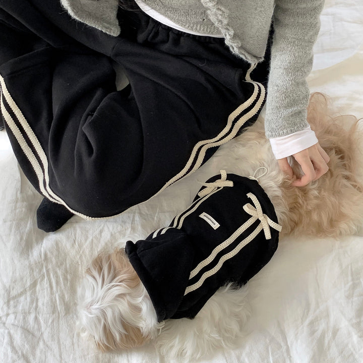 ※予約販売【DURANG RURANG】Ribbon Hoodie Jacket（Black）