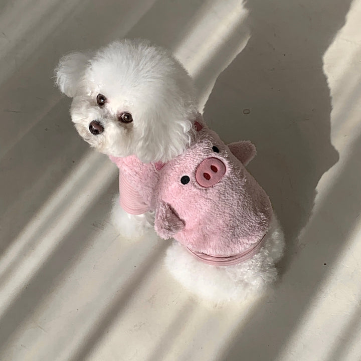 ※予約販売【DURANG RURANG】Animal Fleece Vest（Pig）