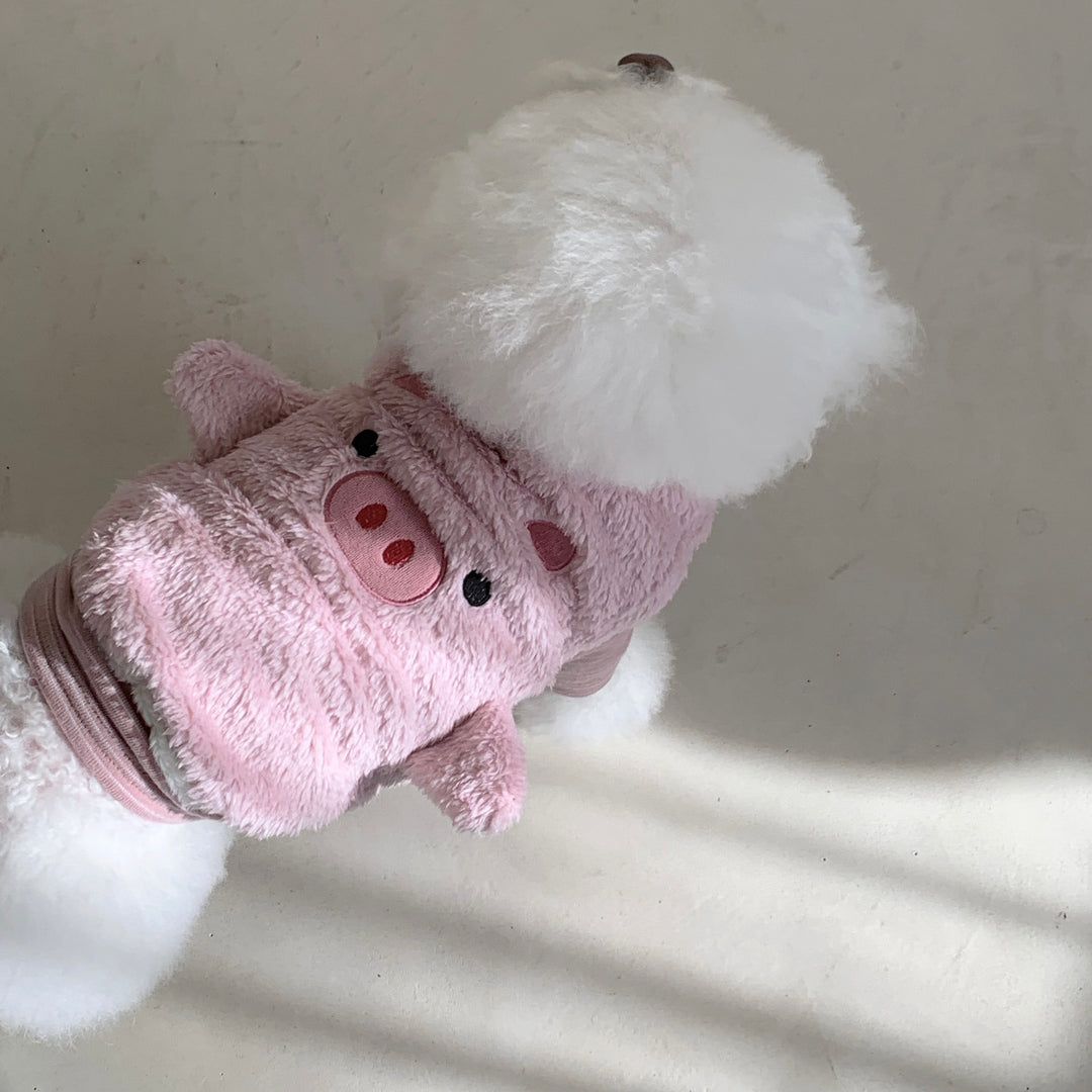 ※予約販売【DURANG RURANG】Animal Fleece Vest（Pig）