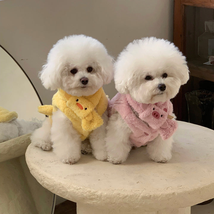 ※予約販売【DURANG RURANG】Animal Fleece Vest（Pig）