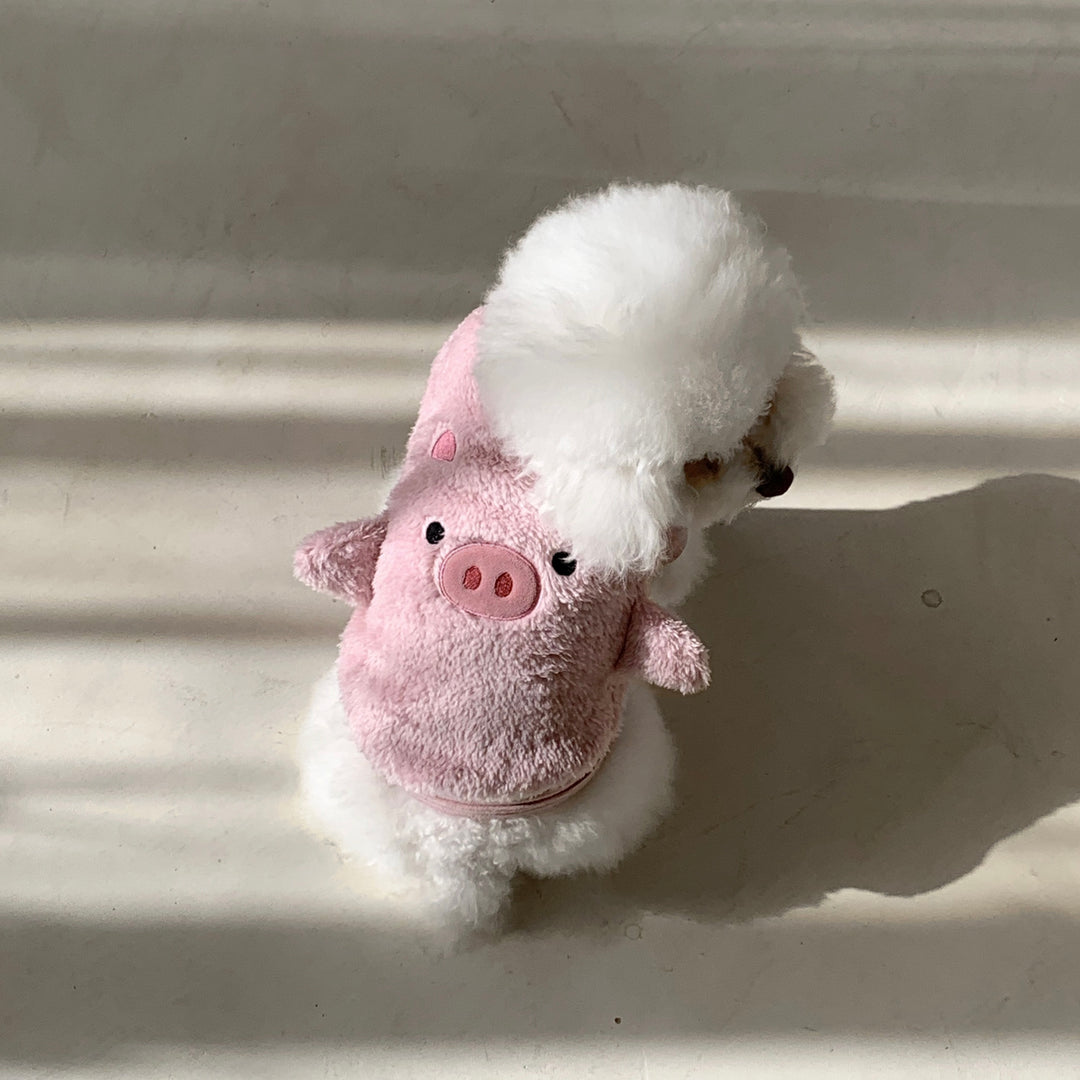 ※予約販売【DURANG RURANG】Animal Fleece Vest（Pig）