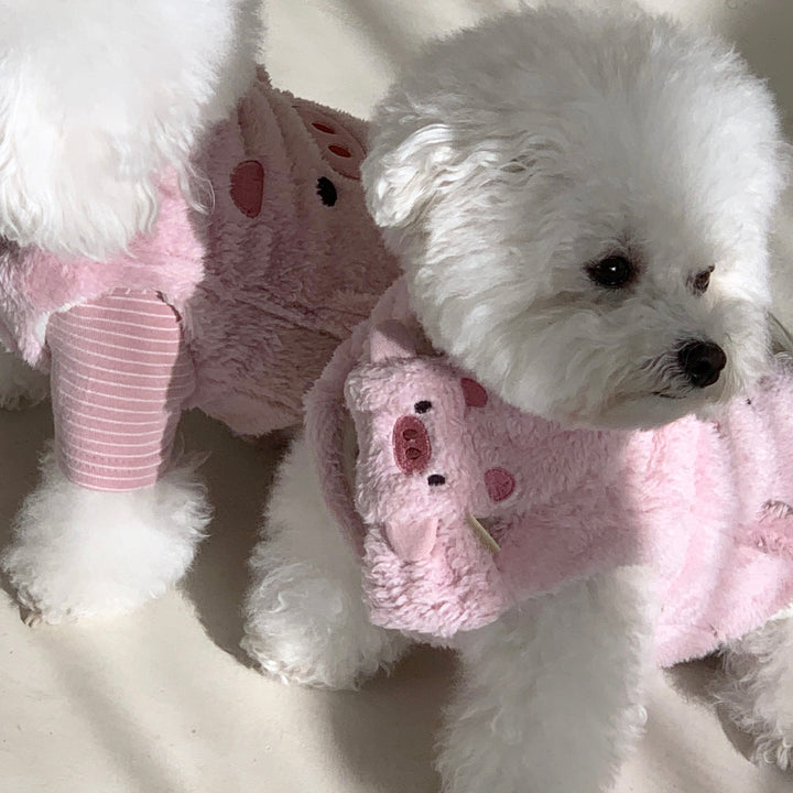 ※予約販売【DURANG RURANG】Animal Fleece Vest（Pig）