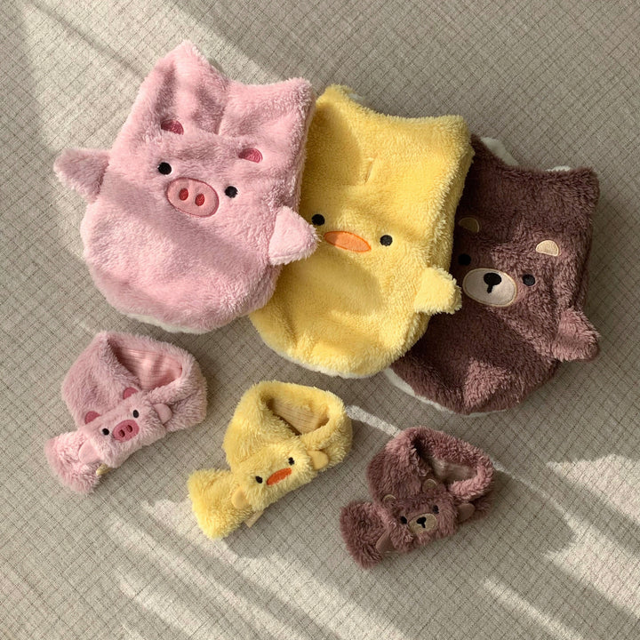 ※予約販売【DURANG RURANG】Animal Fleece Vest（Pig）