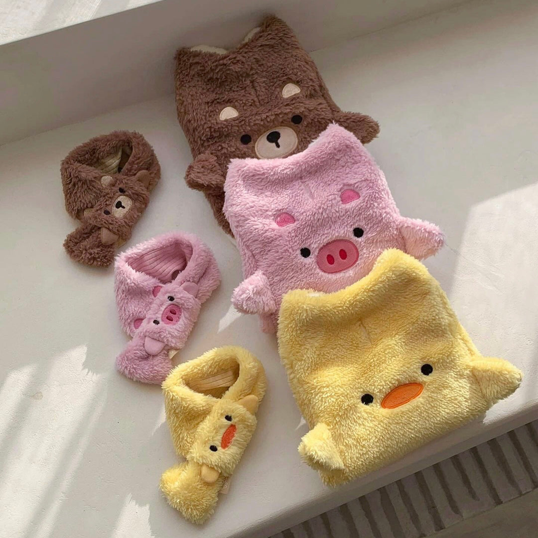 ※予約販売【DURANG RURANG】Animal Fleece Vest（Duck）