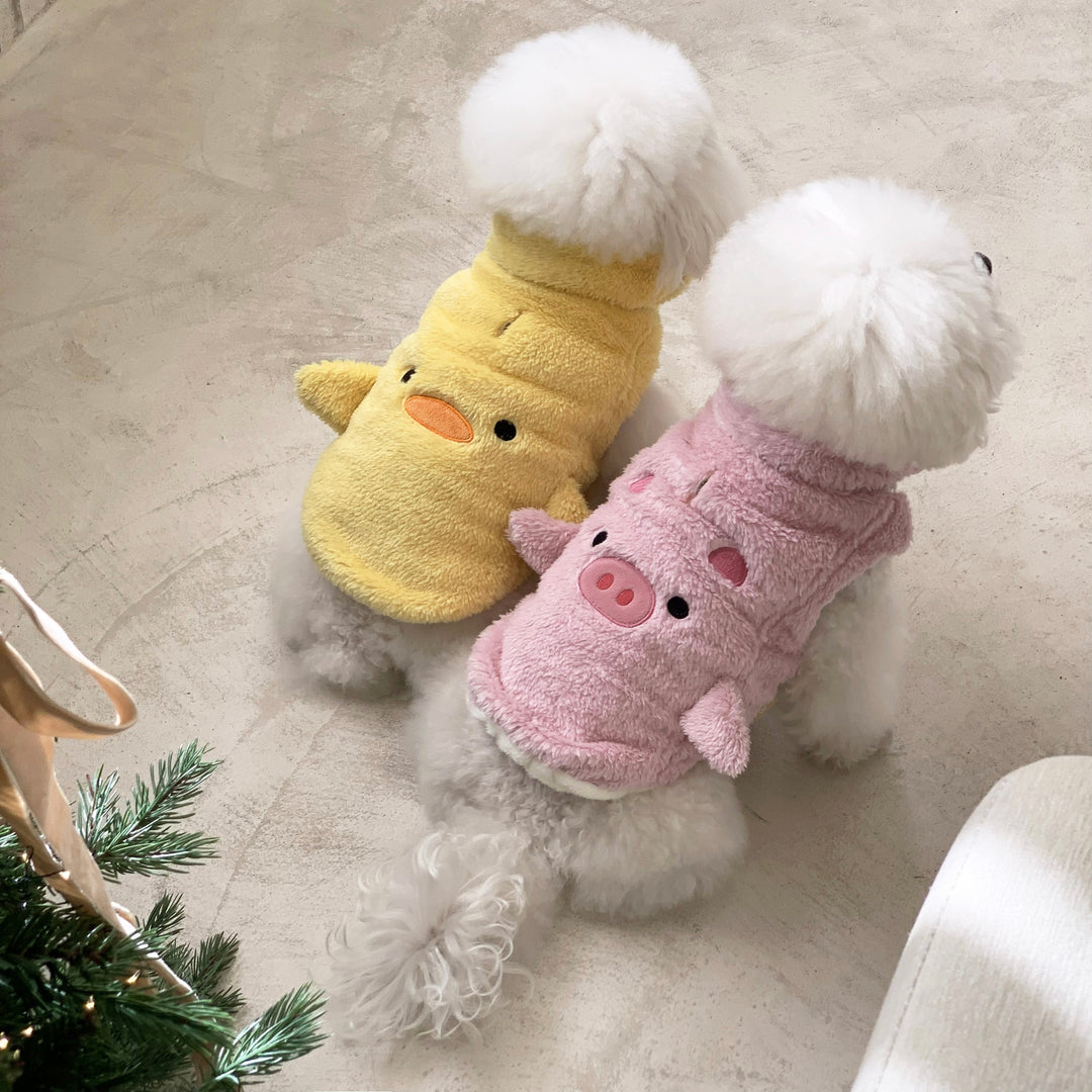 ※予約販売【DURANG RURANG】Animal Fleece Vest（Duck）