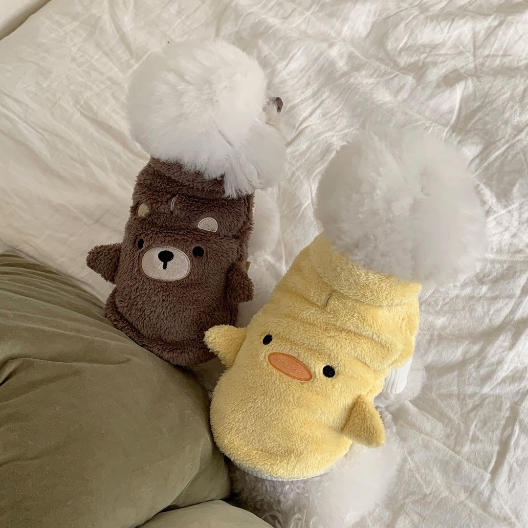 ※予約販売【DURANG RURANG】Animal Fleece Vest（Duck）