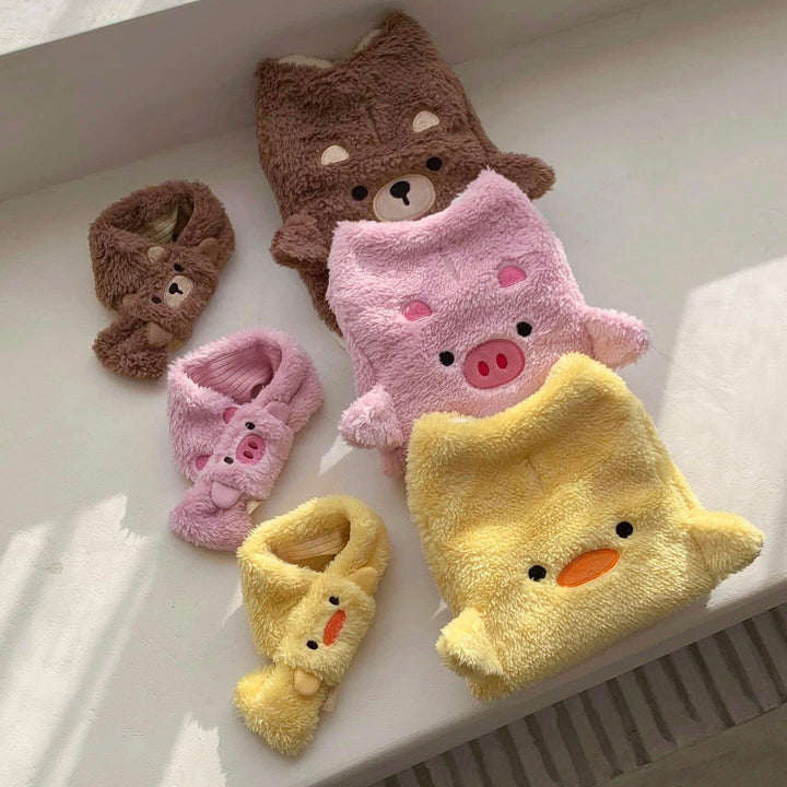 ※予約販売【DURANG RURANG】Animal Fleece Vest（Bear）