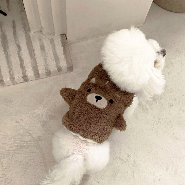 ※予約販売【DURANG RURANG】Animal Fleece Vest（Bear）