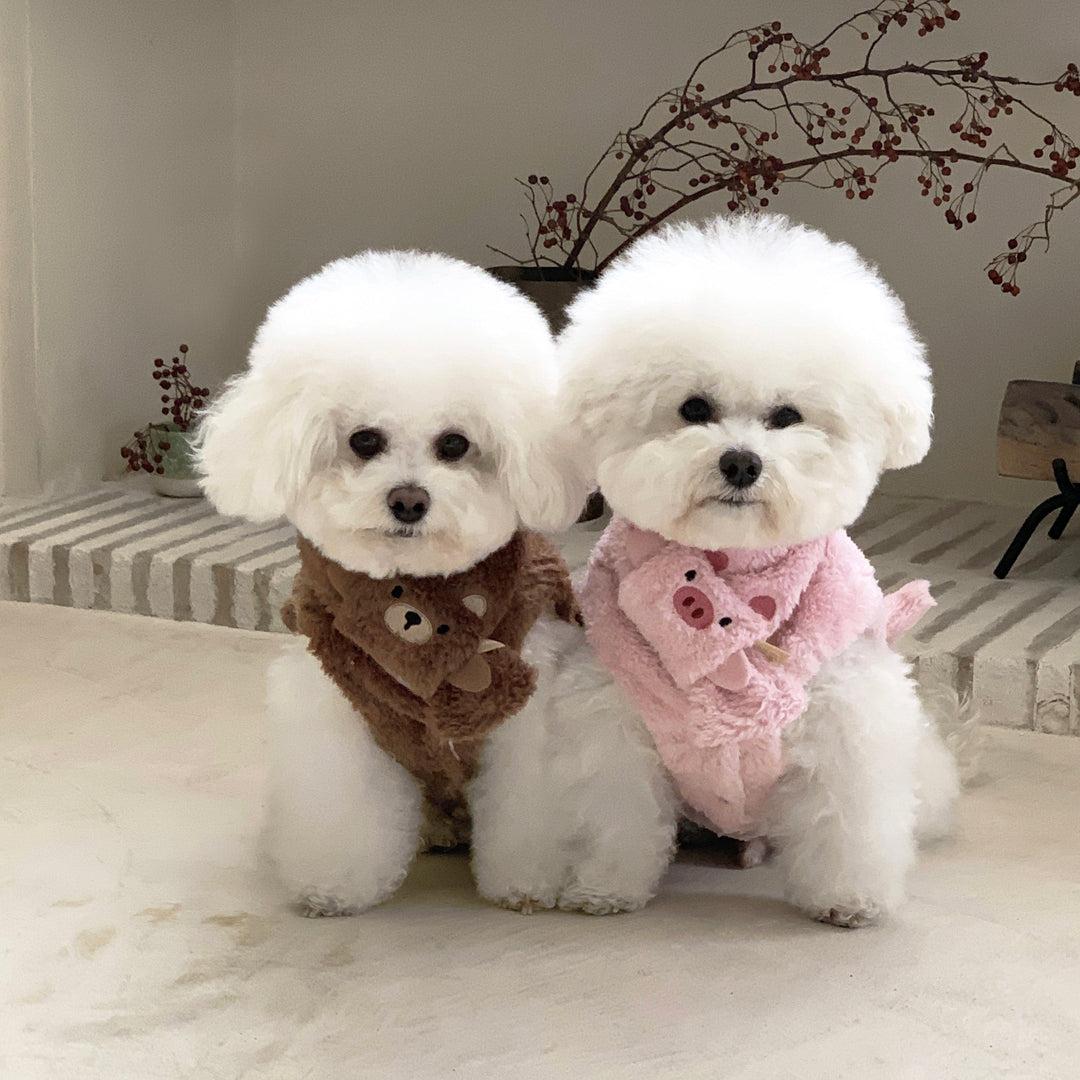 ※予約販売【DURANG RURANG】Animal Fleece Vest（Bear）