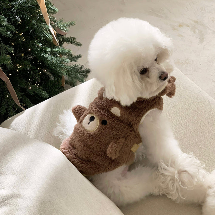 ※予約販売【DURANG RURANG】Animal Fleece Vest（Bear）