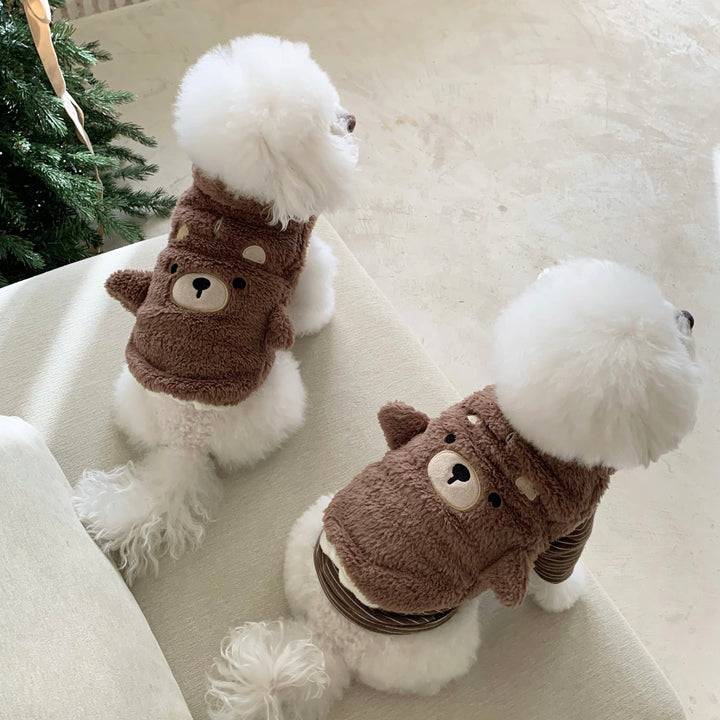 ※予約販売【DURANG RURANG】Animal Fleece Vest（Bear）