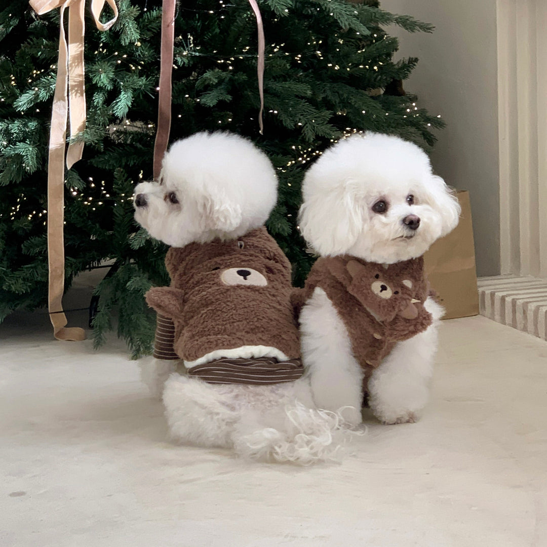 ※予約販売【DURANG RURANG】Animal Fleece Vest（Bear）