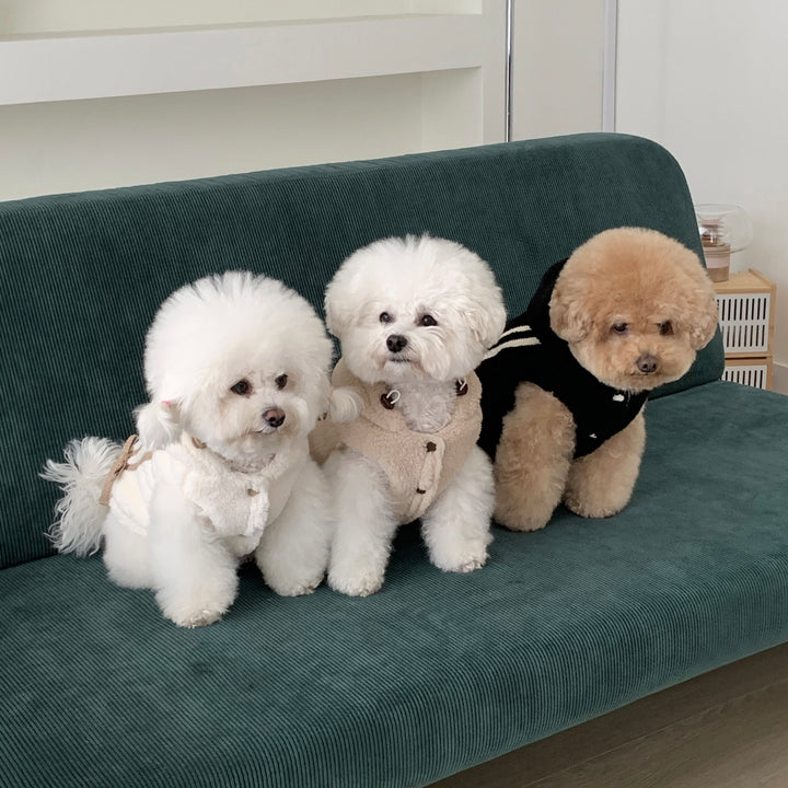 ※予約販売【DURANG RURANG】Ribbon Boa Hoodie Jumper（Black）