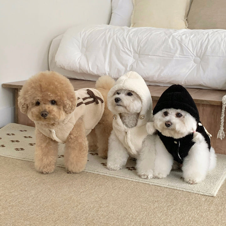 ※予約販売【DURANG RURANG】Ribbon Boa Hoodie Jumper（Black）