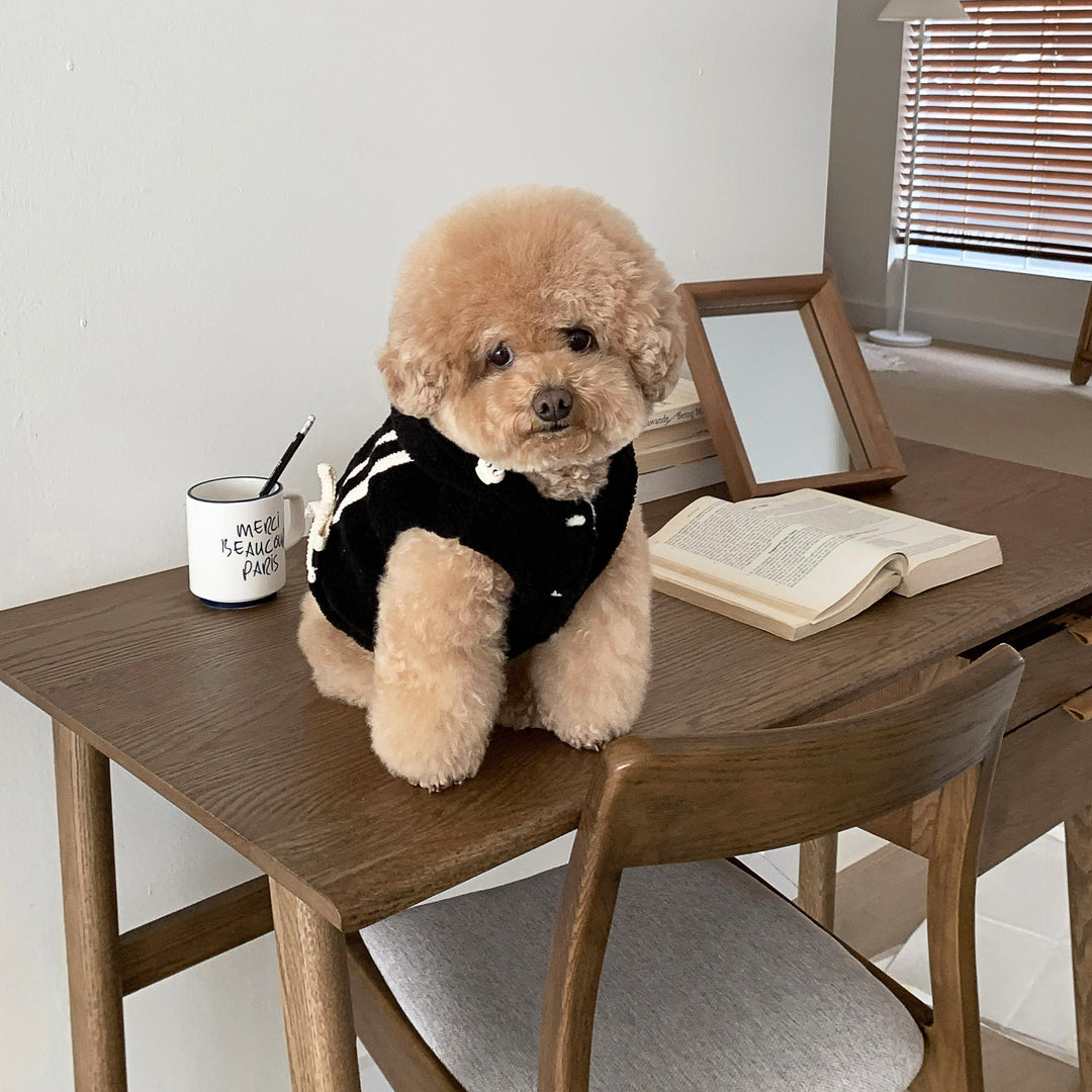 ※予約販売【DURANG RURANG】Ribbon Boa Hoodie Jumper（Black）