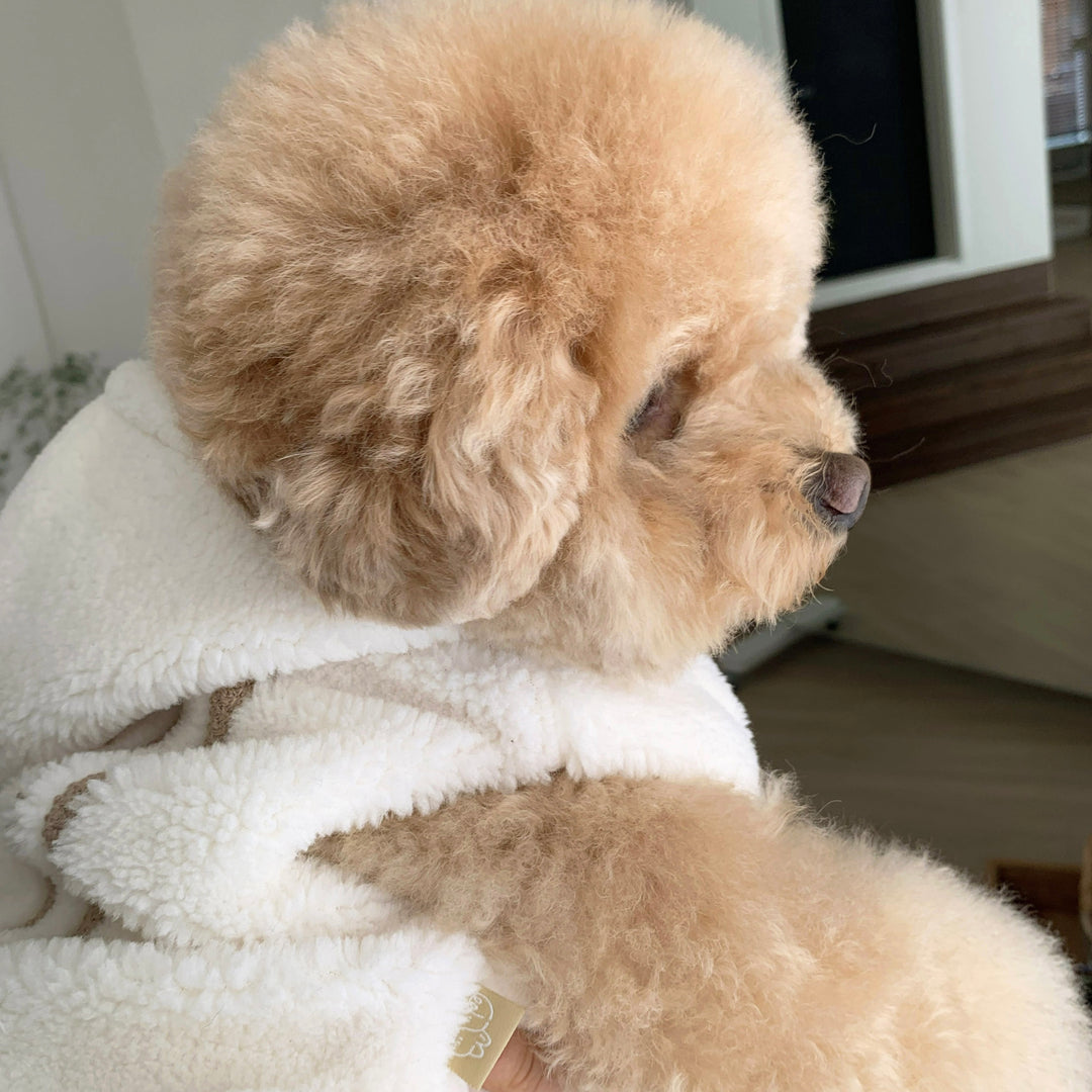 ※予約販売【DURANG RURANG】Ribbon Boa Hoodie Jumper（Cream）