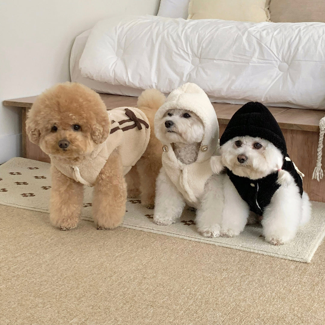 ※予約販売【DURANG RURANG】Ribbon Boa Hoodie Jumper（Cream）