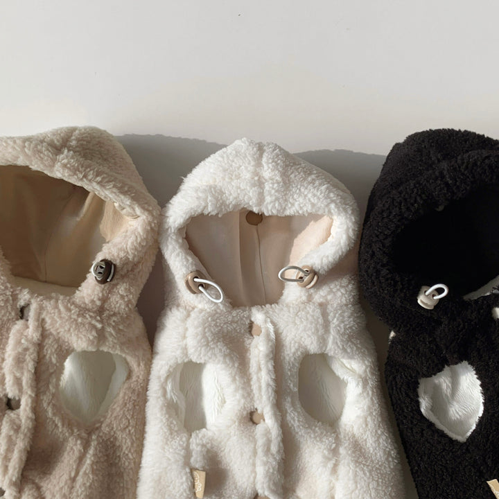 ※予約販売【DURANG RURANG】Ribbon Boa Hoodie Jumper（Beige）