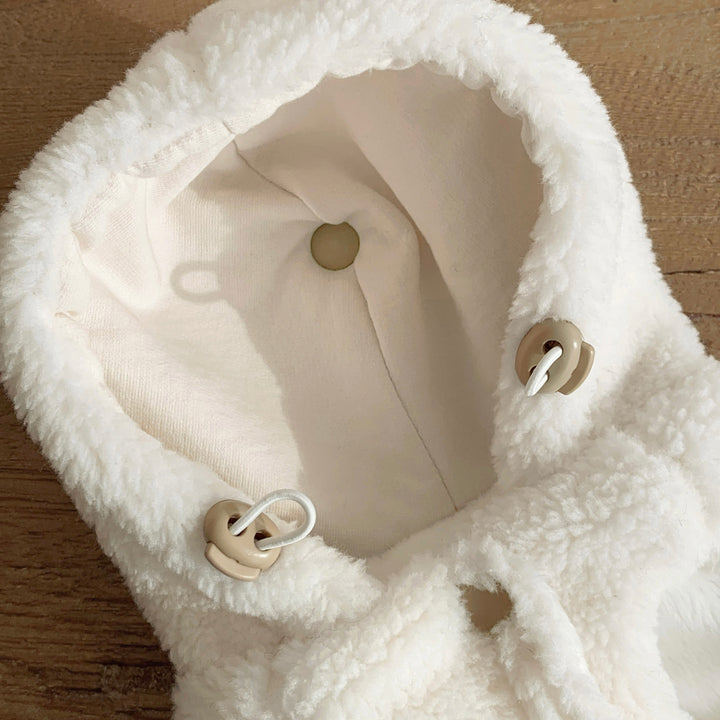 ※予約販売【DURANG RURANG】Ribbon Boa Hoodie Jumper（Beige）