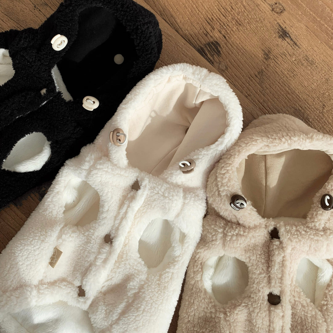 ※予約販売【DURANG RURANG】Ribbon Boa Hoodie Jumper（Beige）